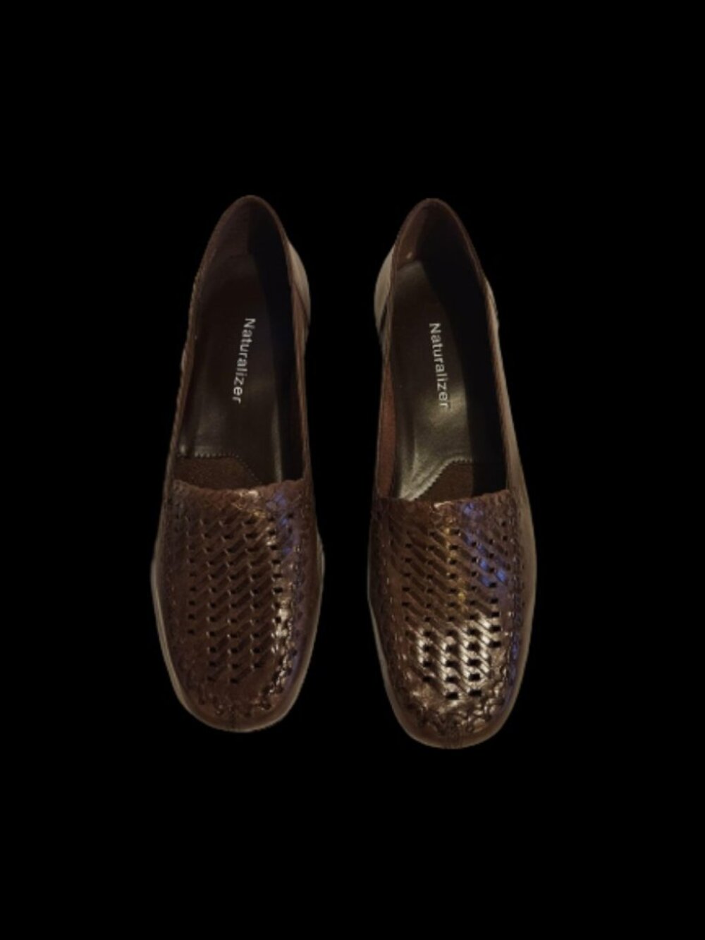 Naturalizer Women’s Woven Leather Slip-On Loafers – Comfortable Casual Shoes